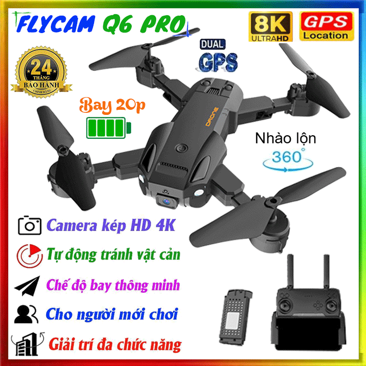 Máy bay điều khiển từ xa 4 cánh, Fly cam, Flaycam 4k , Flycam mini giá rẻ