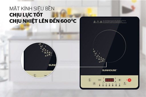 BẾP ĐIỆN TỪ CƠ SUNHOUSE SHD6148 ( có kèm nồi nẩu )