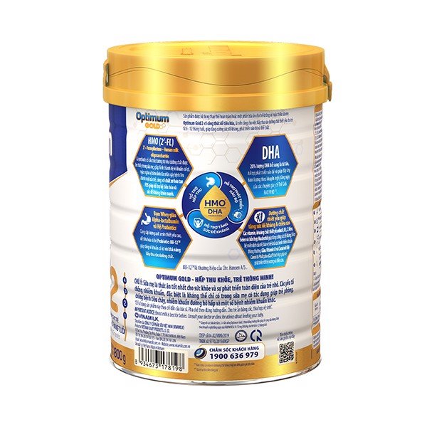 Hộp Sữa Bột Optimum Gold 2 800g (Cho Trẻ Từ 6 - 12 Tháng Tuổi)