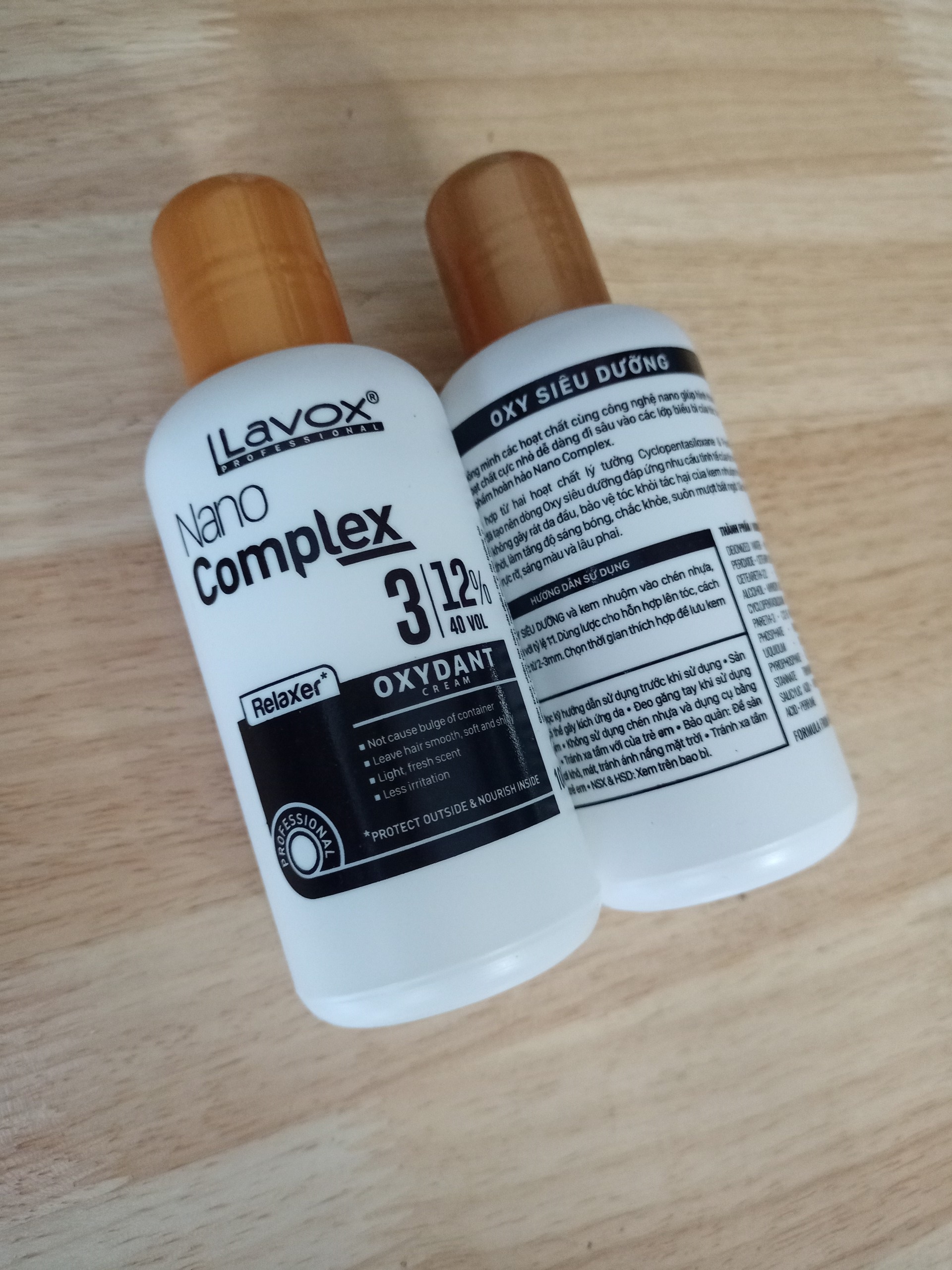 100ml Oxy dung dịch trợ nhuộm Nano Complex Lavox dành cho tóc 6% 9% 12%