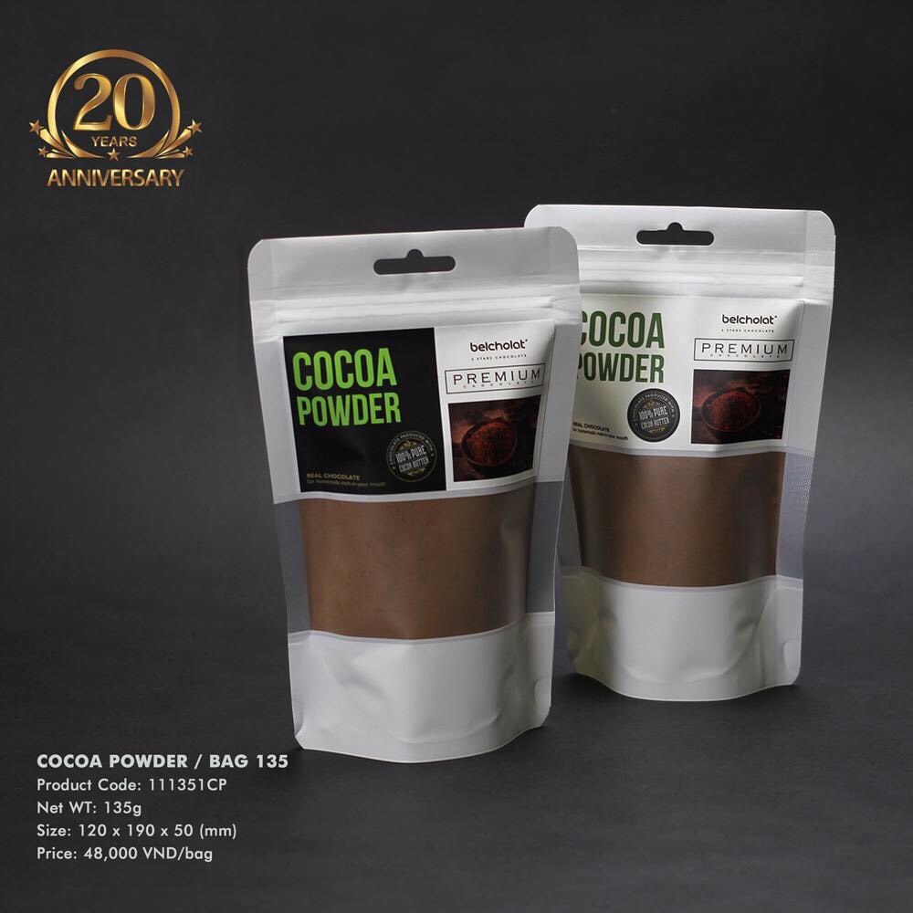 Bột Cacao Nguyên Chất Belcholat - Cocoa Powder 135g 250g 500g 1kg