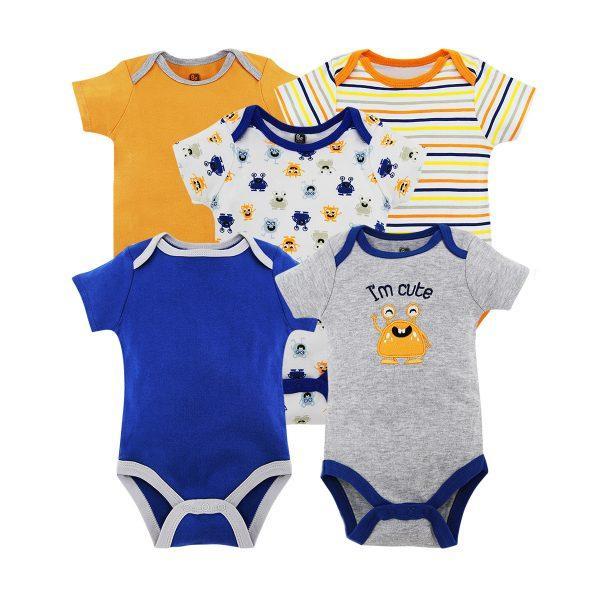 Set 5 bộ body tam giác cho bé trai