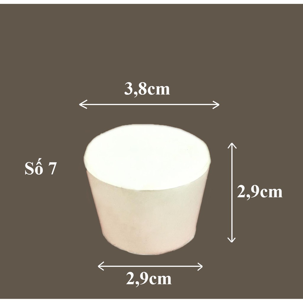 NÚT CAO SU 0 đến số 12 - DỤNG CỤ THÍ NGHIỆM