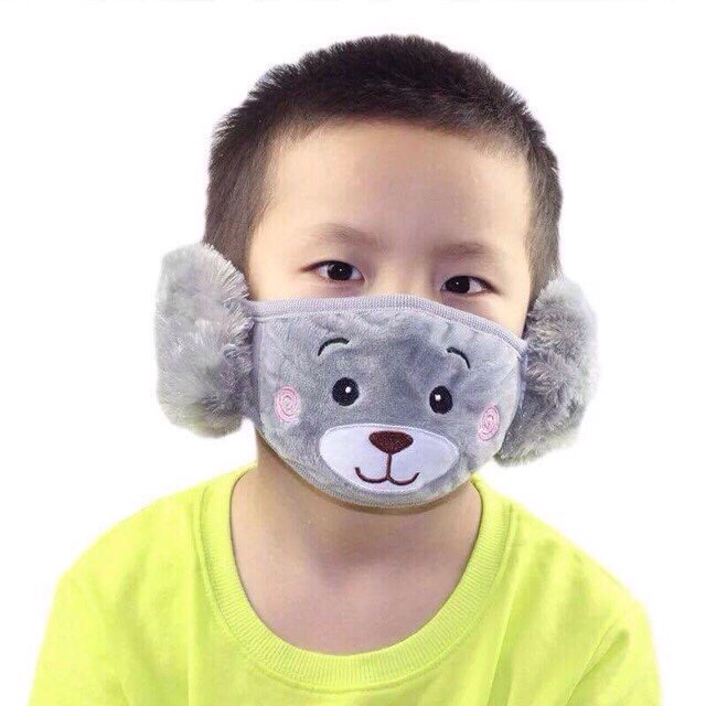 Khẩu trang lông cừu cho bé