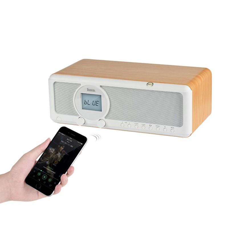 Loa Bluetooth để bàn Hoco BS12 Earl Wooden