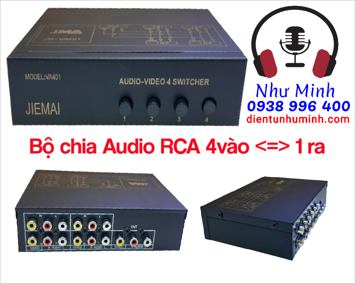 Bộ chuyển av 4 vào 1 ra