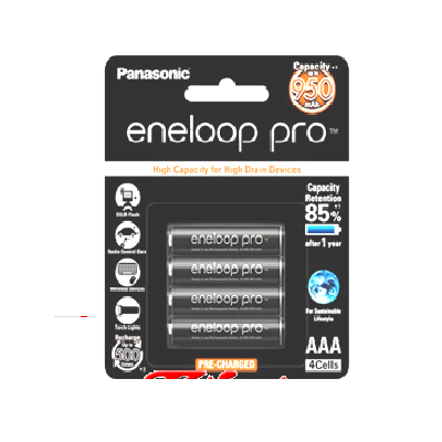 Pin sạc AAA Eneloop 950 mAh vỉ 4 viên
