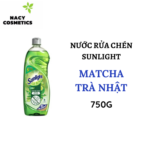 Nước Rửa Chén Sunlight Matcha Trà Nhật (750G/ Chai)