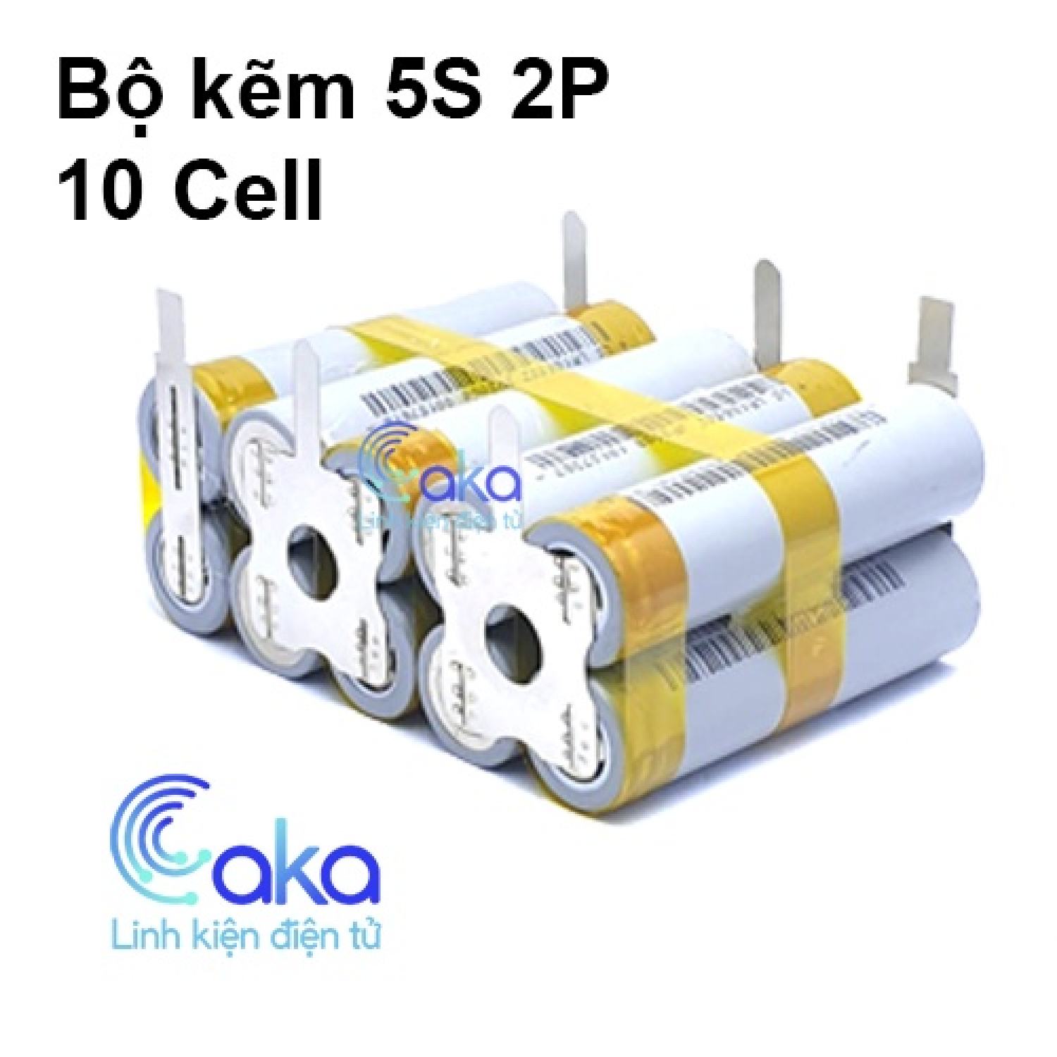 Bộ kẽm hàn cell Pin 5s 2P 10 cell pin 18650