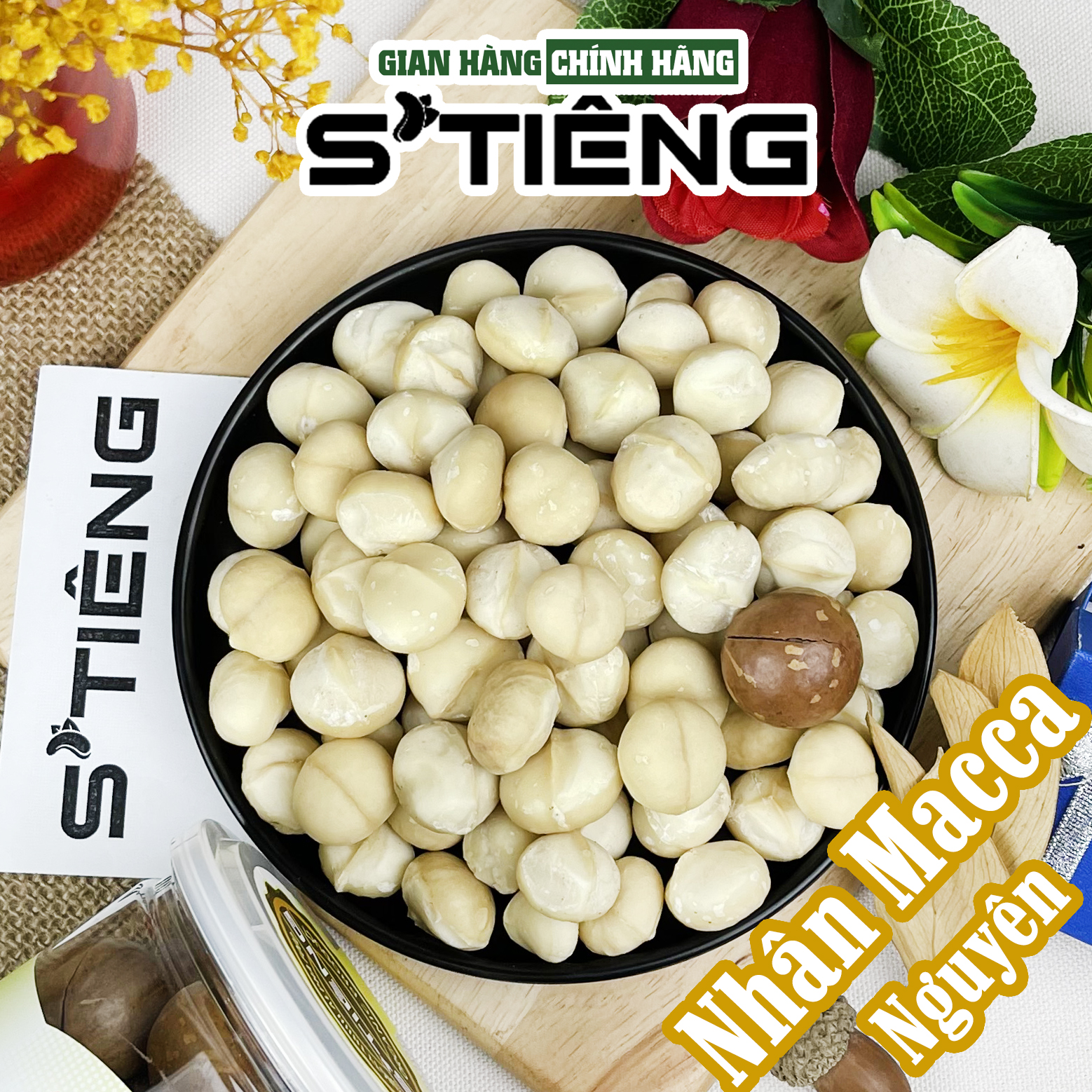 Nhân Hạt Macca Tách Sạch Vỏ STIENG Giòn Ngon
