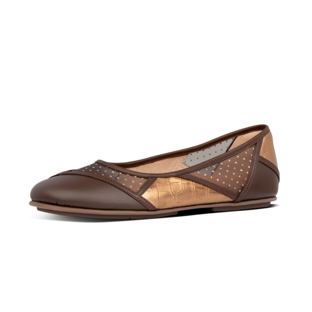 GIÀY BÚP BÊ NỮ FITFLOP AL1 -NÂU