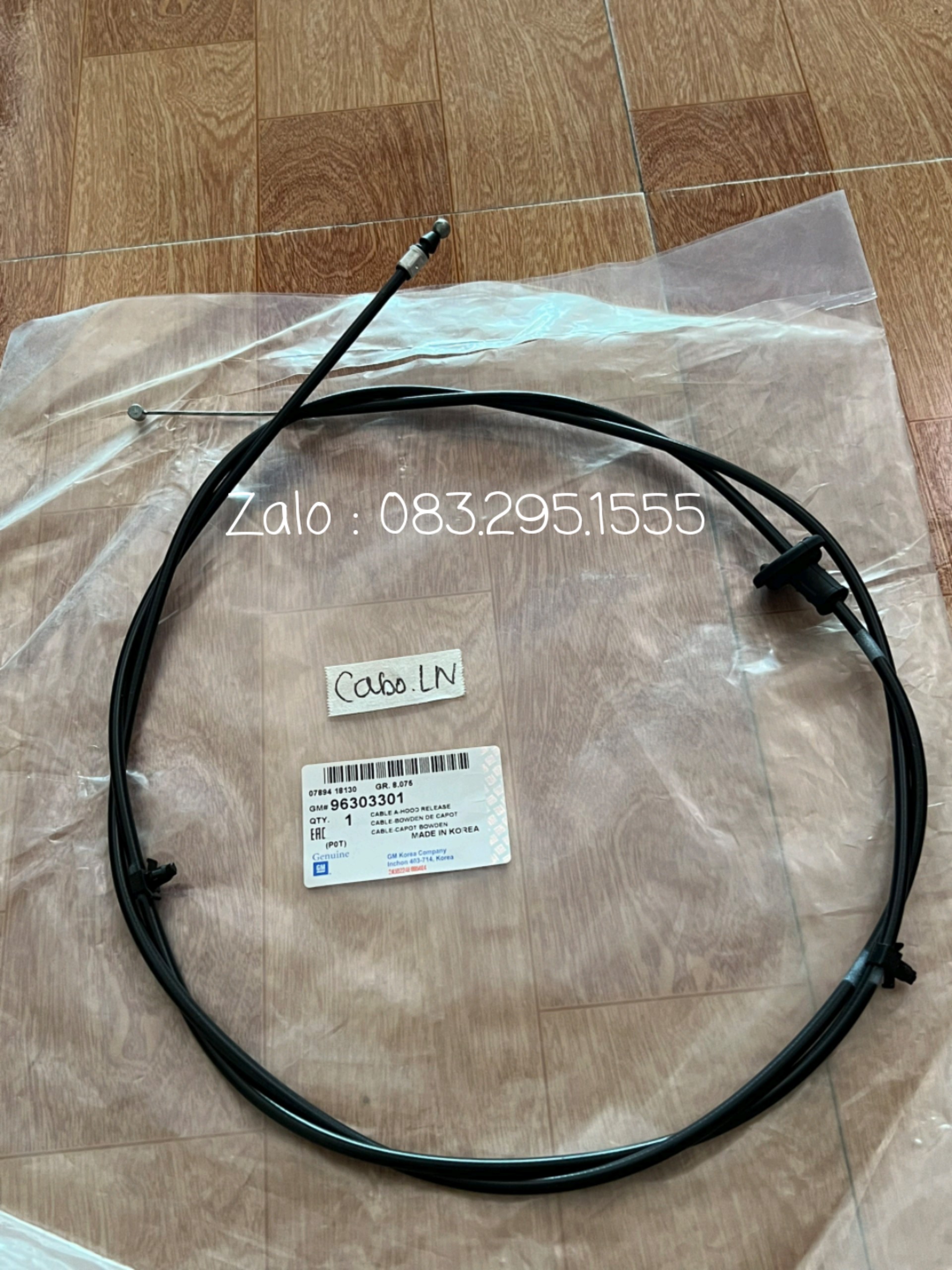 Dây mở nắp capo Lanos ( dây giật nắp ca bô , xịn, Lh 0832951555 )