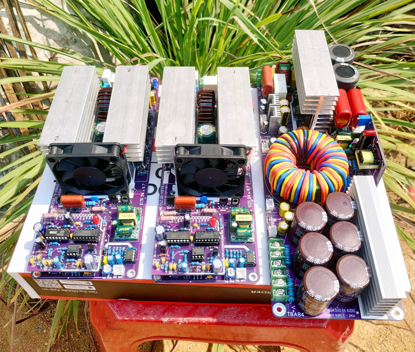 Class D 6Fet Power & Source Circuit Combo