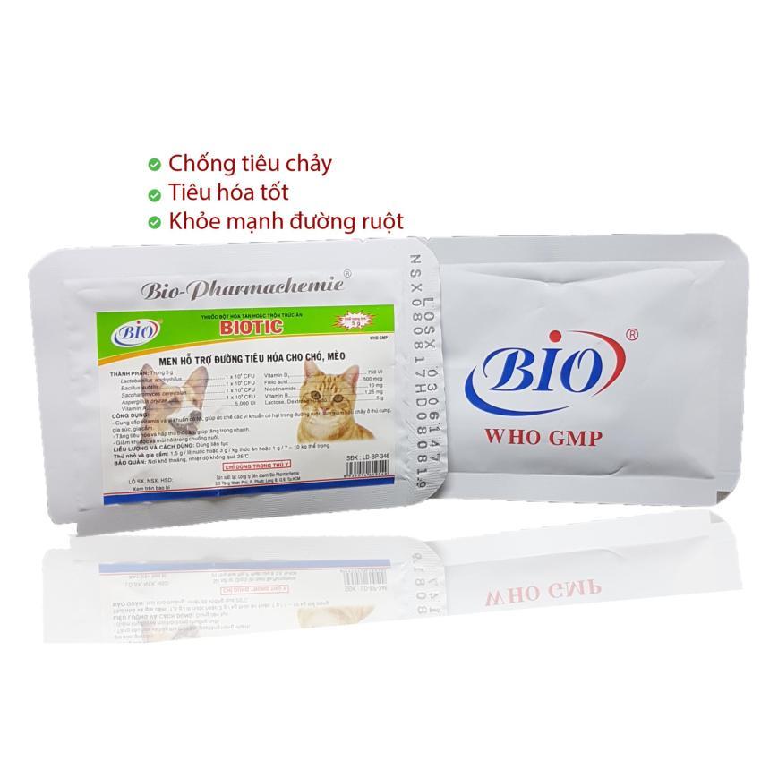 Men tiêu hóa cho chó mèo Bio Biotic gói 5g