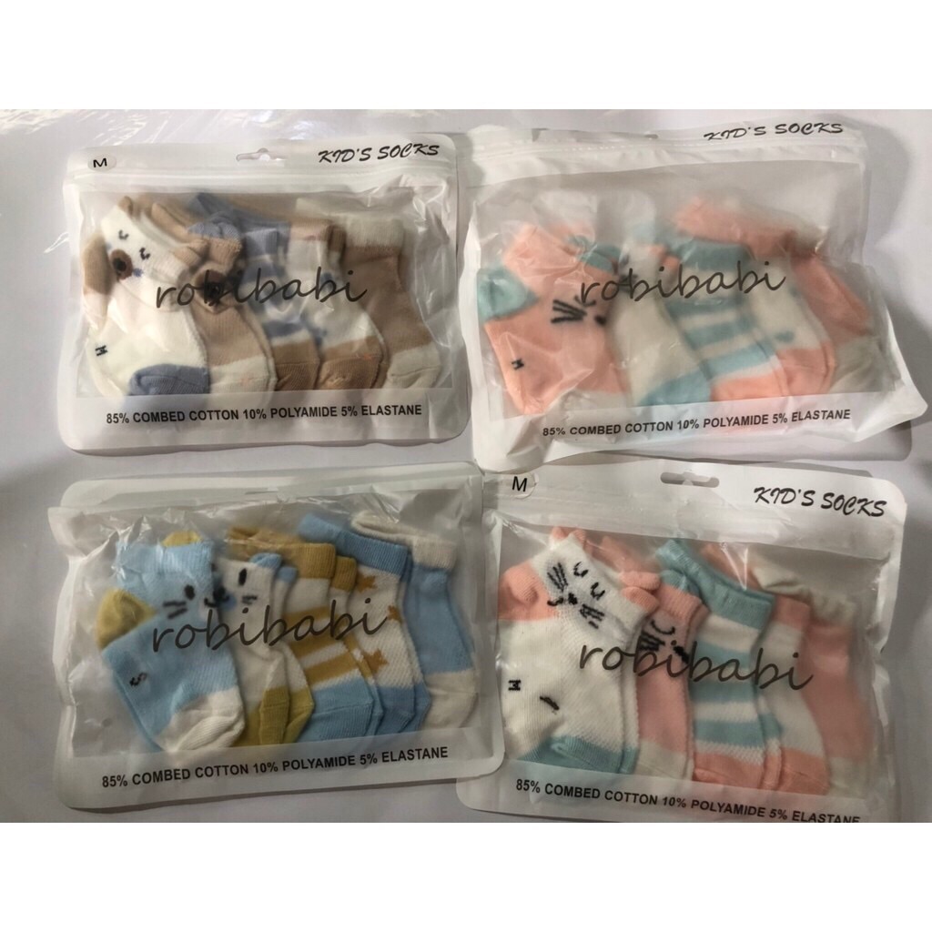 Sét 5 đôi tất lưới cổ thấp Kid's Socks