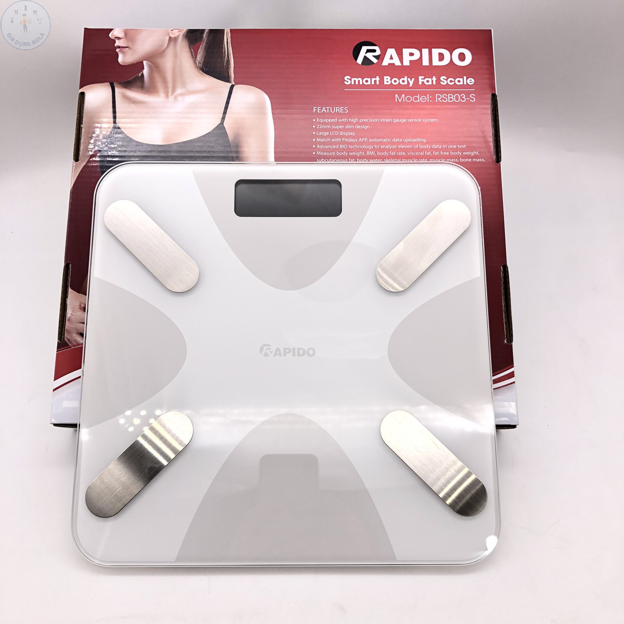 Cân Sức Khỏe RAPIDO RSB-03 - Có Bluetooth