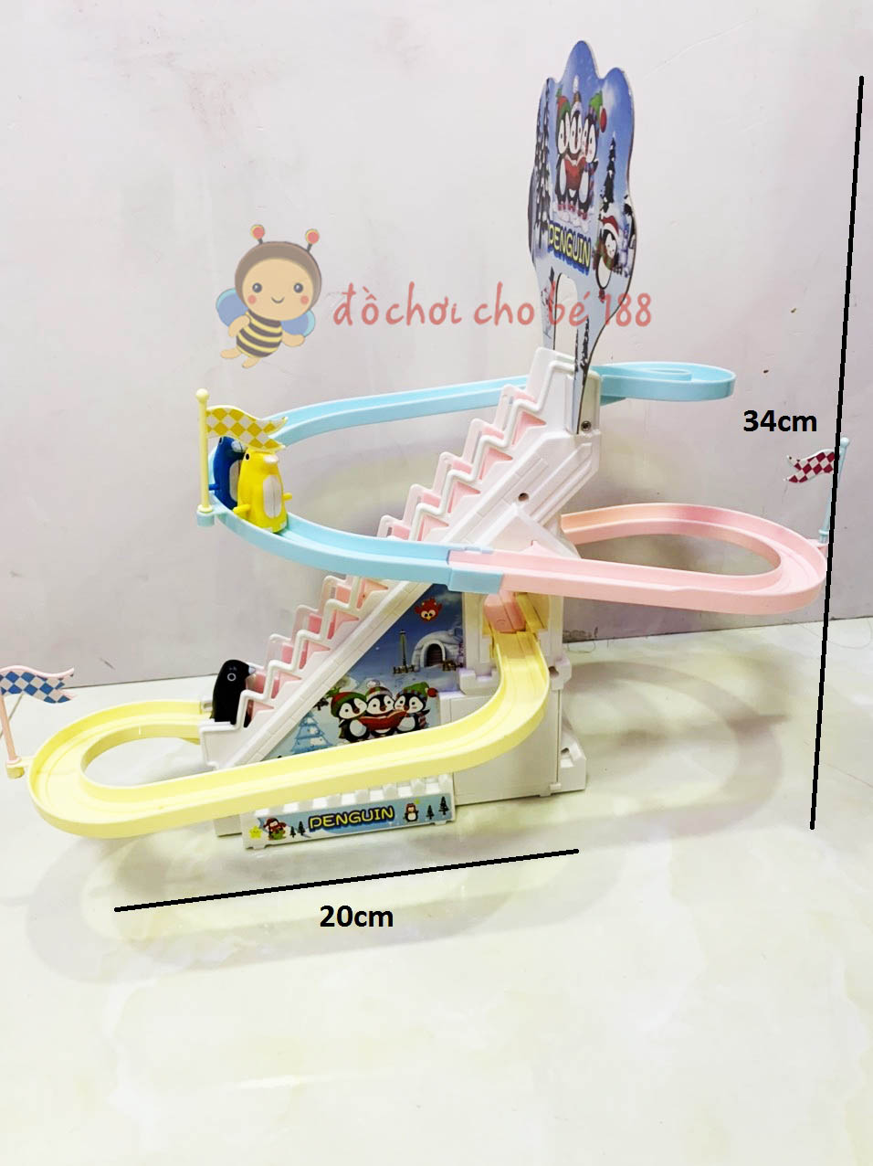 [HCM]Trò chơi Heo Pepa  Chim cánh cụt leo thang (loại lớn)