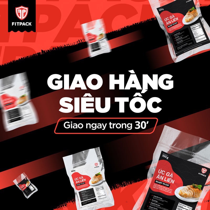 COMBO 06 GÓI ỨC GÀ ĂN LIỀN 100g (mix vị)