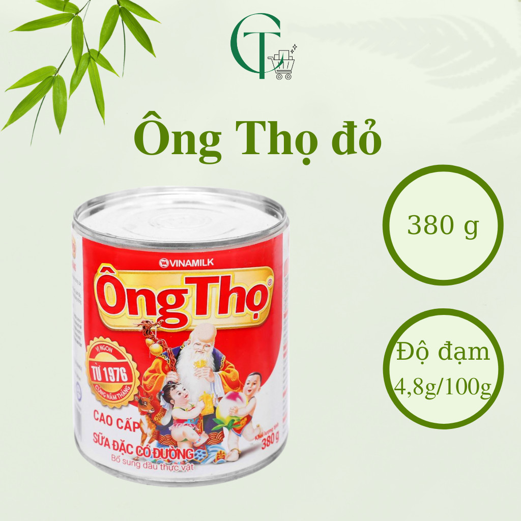 Sữa đặc có đường Ông Thọ dạng lon 380g
