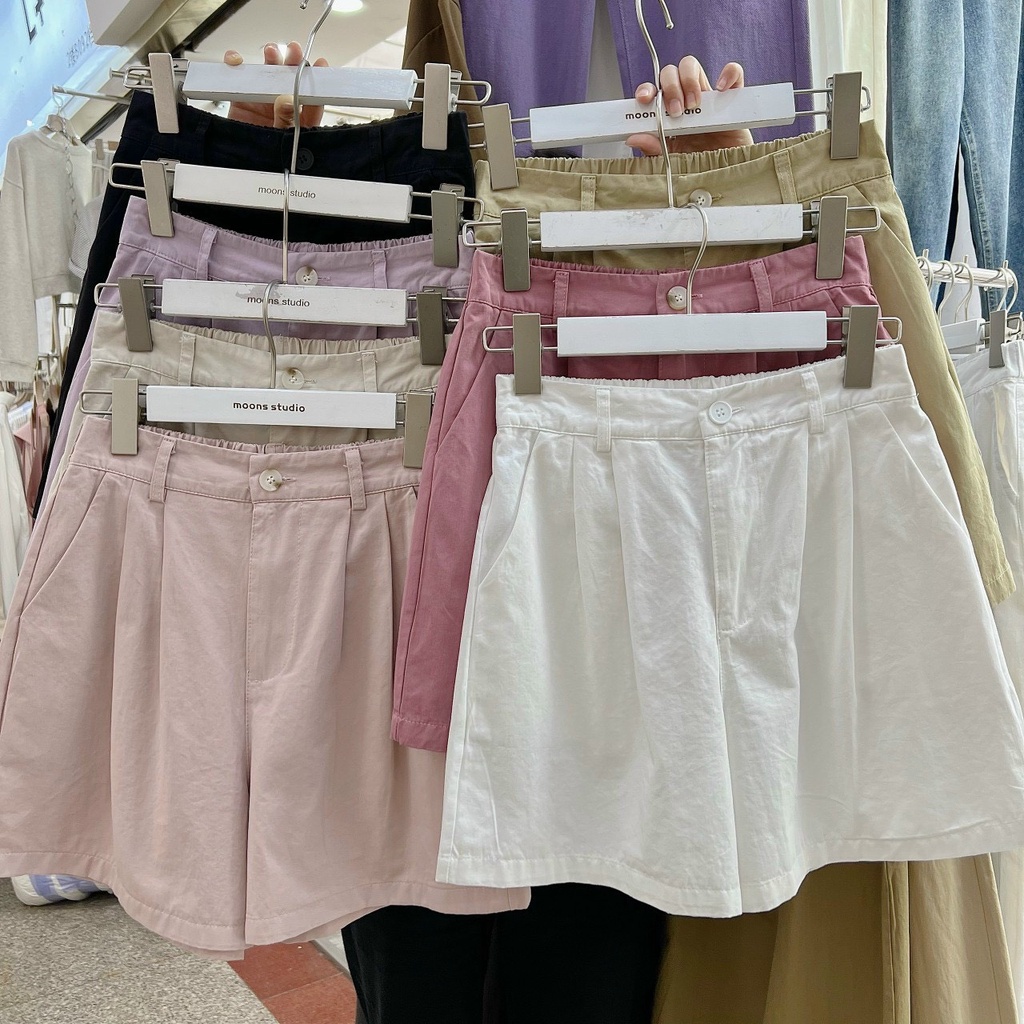 Quần short kaki nữ lưng thun Q886
