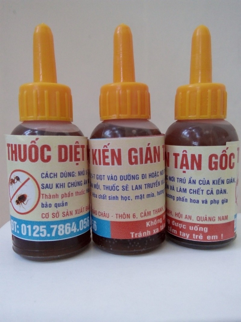 COMBO 5 LỌ THUỐC DIỆT KIẾN , GIÁN - THUỐC DIỆT KIẾN , GIÁN