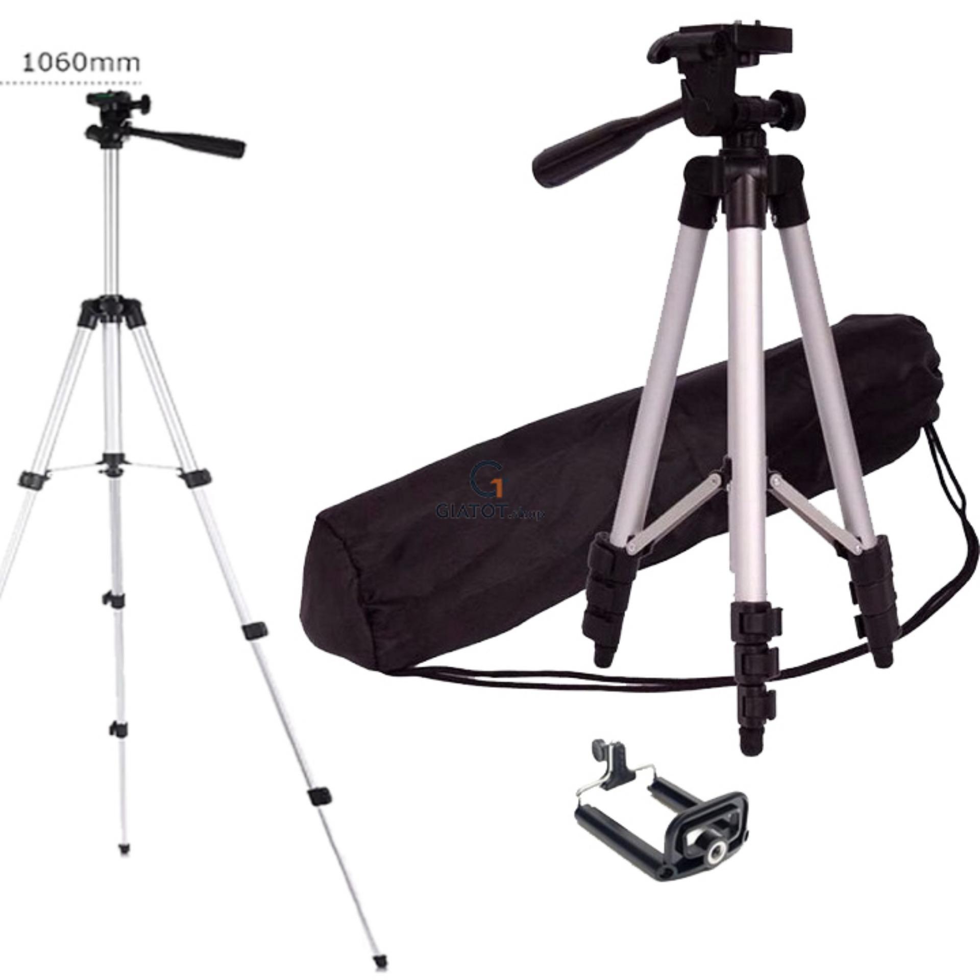 Giá đỡ chụp hình 3 chân Tripod TF-3110 TEFENG kèm kẹp đỡ điện thoại