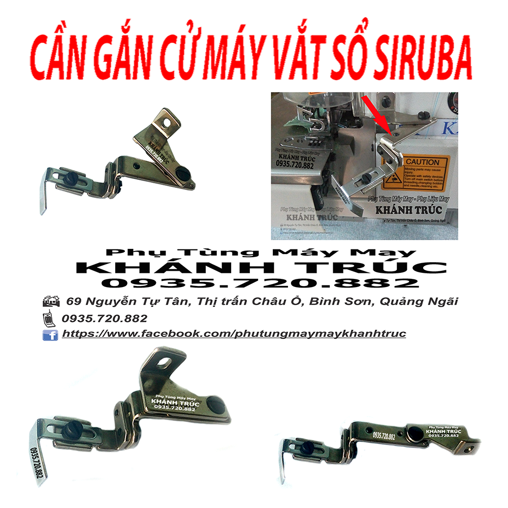 Cần gắn cử máy may vắt sổ công nghiệp SIRUBA, SUNTAR, KAISER, SUNSIR