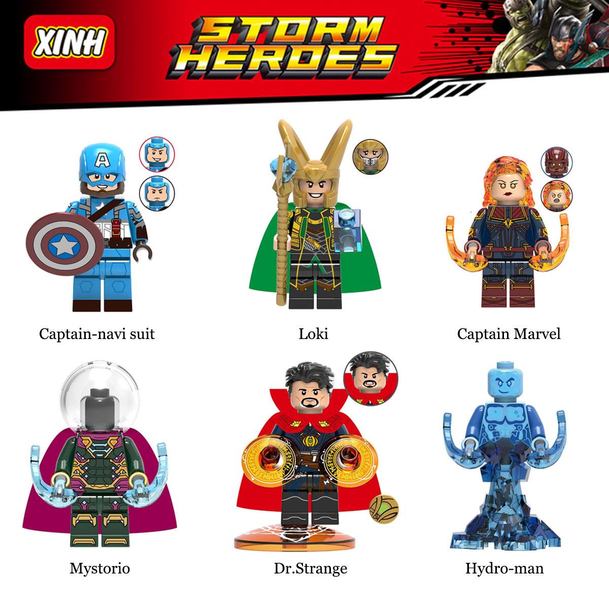 Đồ chơi lắp ráp Mini Figure Captain Marvel Mystorio Dr.Strange