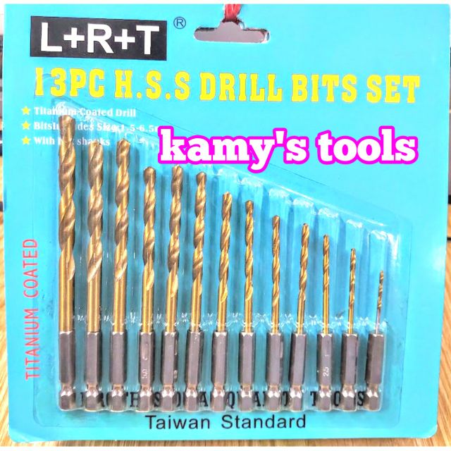 Bộ Mũi Khoan Sắt Thép 13 Cái Đuôi Lục Giác 1.5mm-6.5mm