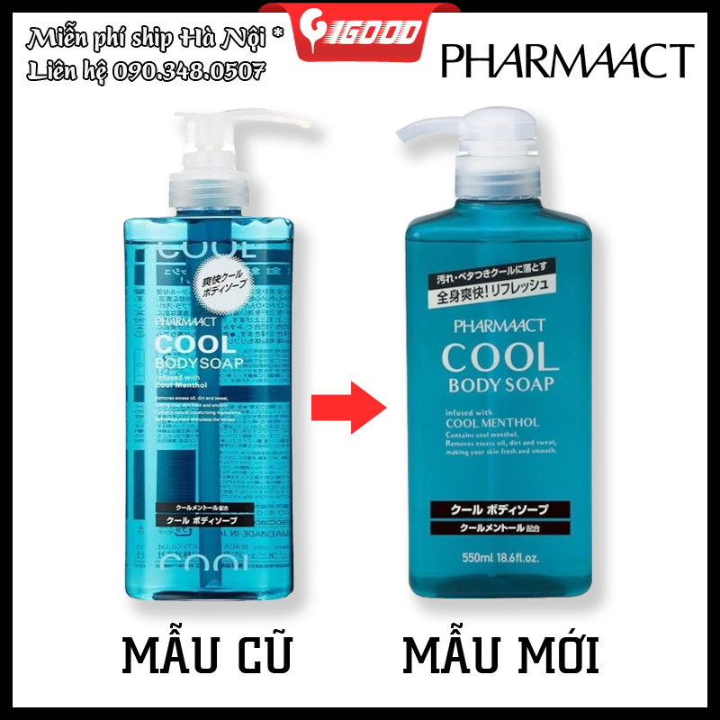 Sữa tắm cho nam Pharmaact Cool 600ml Nhật Bản