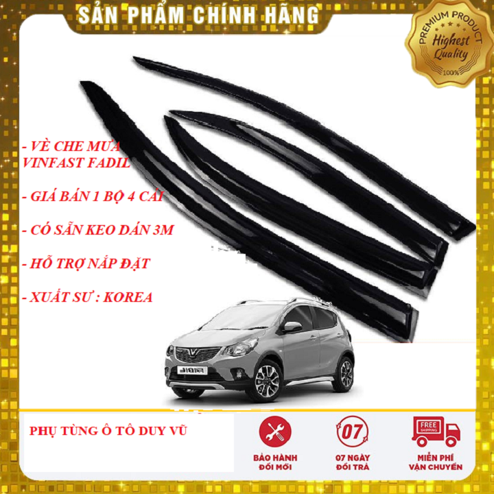 VÈ CHE MƯA VINFAST FADIL GIÁ BÁN 1 BỘ 4 CÁNH