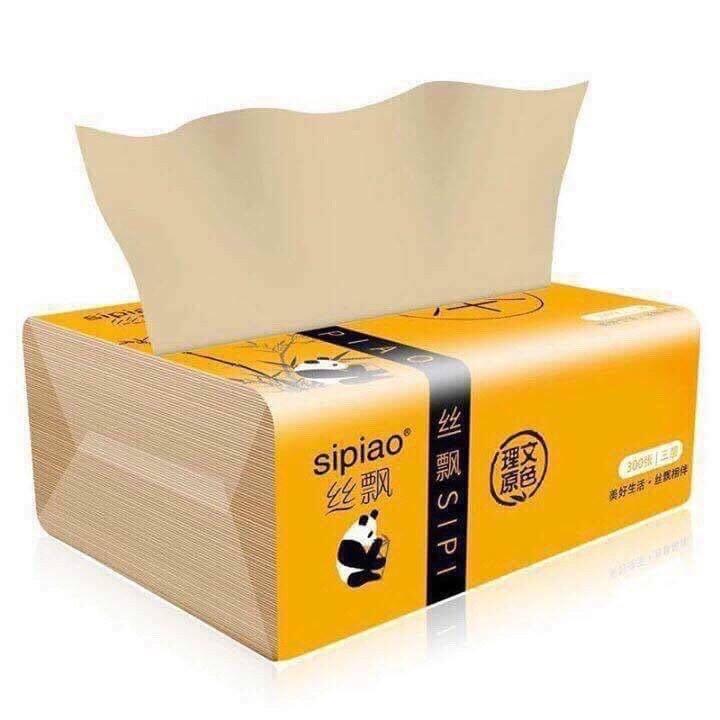 Combo 5 gói giấy ăn than tre (1 gói x 300 tờ)