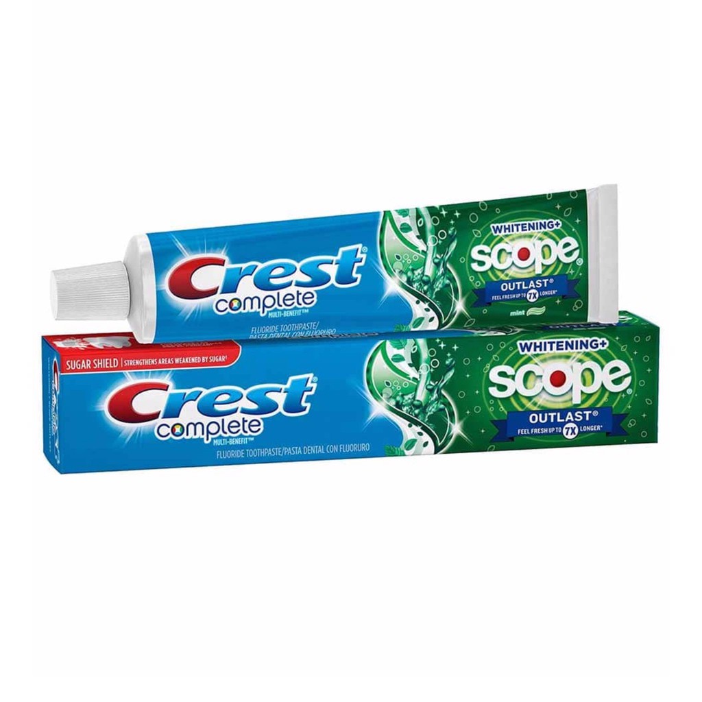 [MỚI] Kem Đánh Trắng Răng Crest Complete Extra Whitening Scope Advanced Freshness 232g