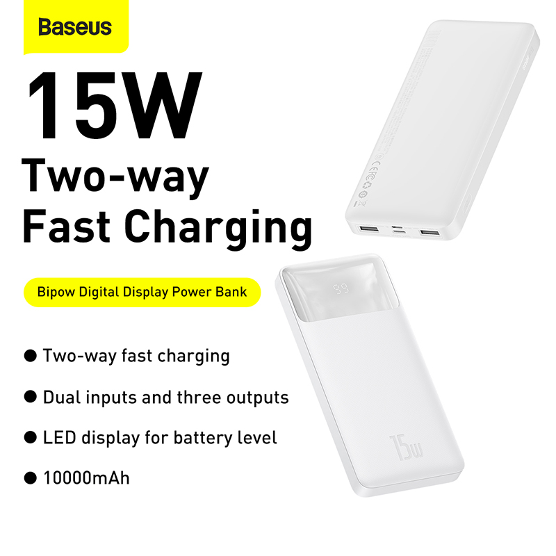 Pin sạc dự phòng baseus sj04 pd nhỏ gọn 20w 10000mah 20w/15w