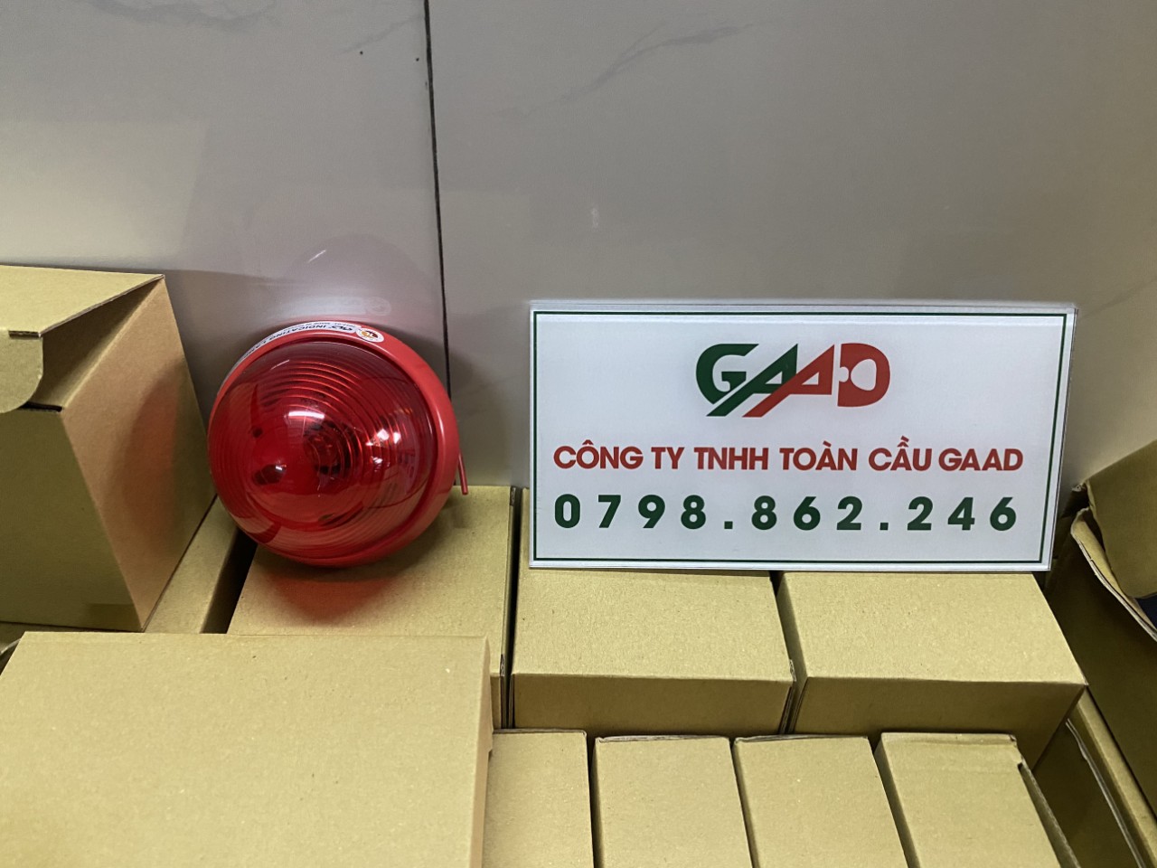 PCCC Đèn báo cháy Horing 24VDC, Đèn báo động, đèn đỏ