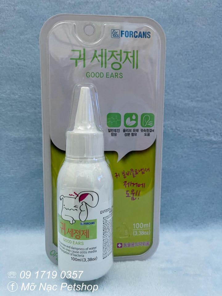 [HCM]DUNG DỊCH RỬA TAI CHO CHÓ MÈO - FORCANS