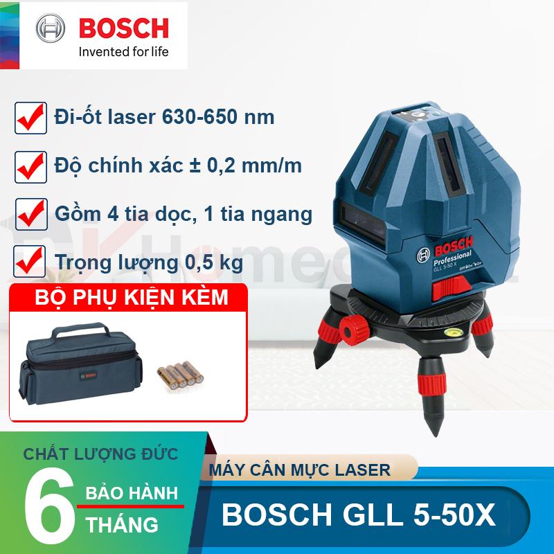 [Trả góp 0%] Máy cân mực Bosch GLL 5-50X (Xanh)