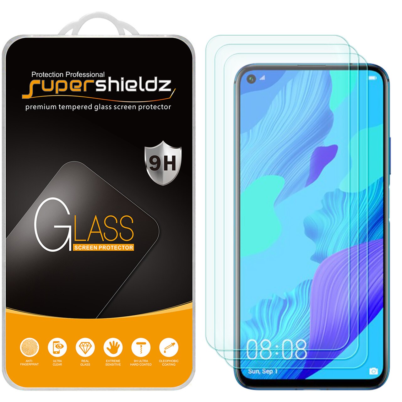 Kính cường lực trong suốt cho Huawei Nova 5T (Kèm miếng lau)