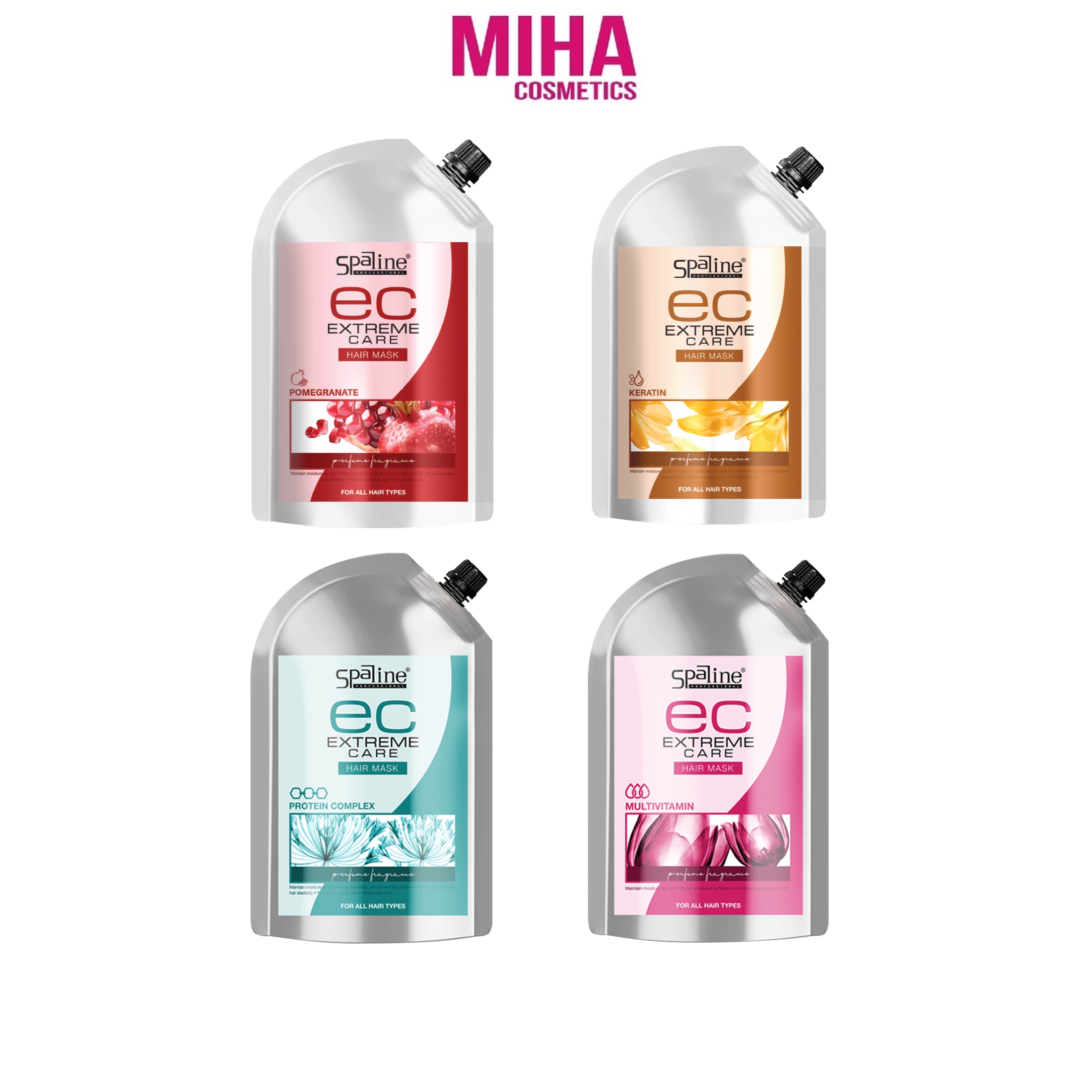Hấp dầu ủ tóc phục hồi hư tổn giữ màu tóc nhuộm spaline extreme care 850ml