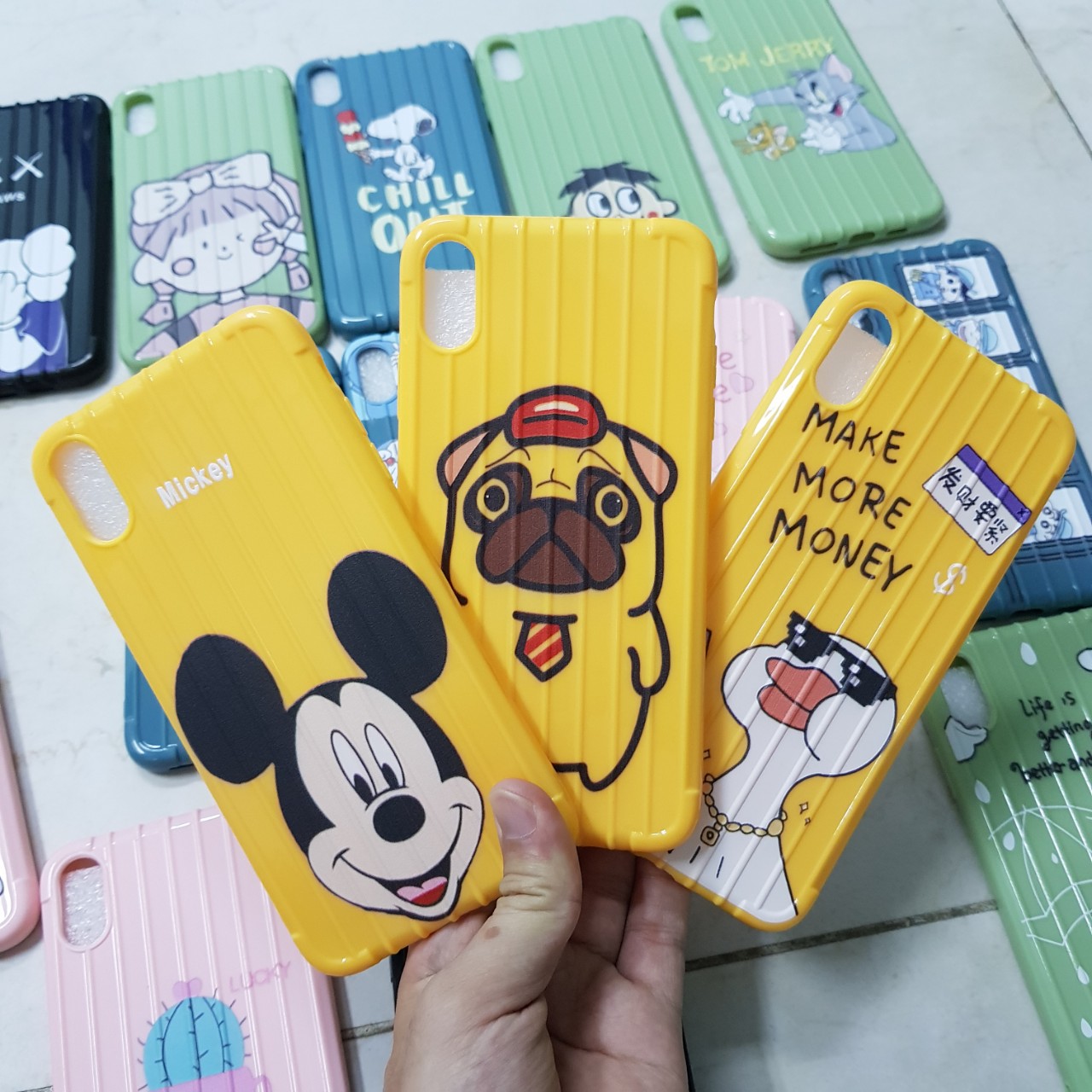 Ốp lưng vali hoạt hình cute dành cho iphone Xmax