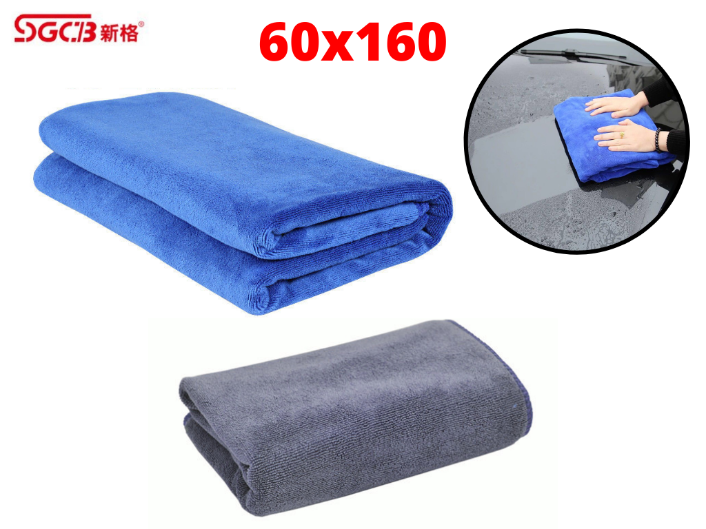 Khăn sgcb microfiber waxtowel lau xe siêu thấm hút 384gsm 60x160cm