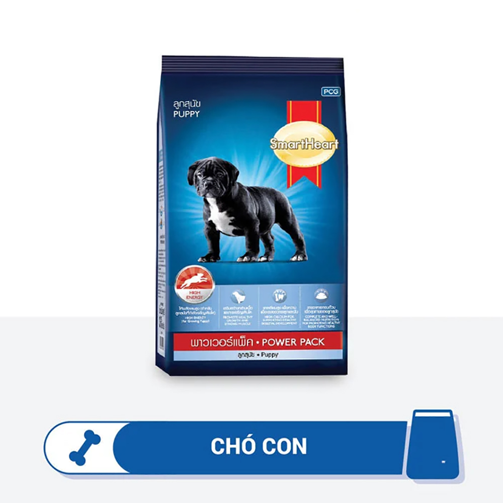 Thức ăn Smart Heart Power Pack Puppy 1kg Dành cho chó