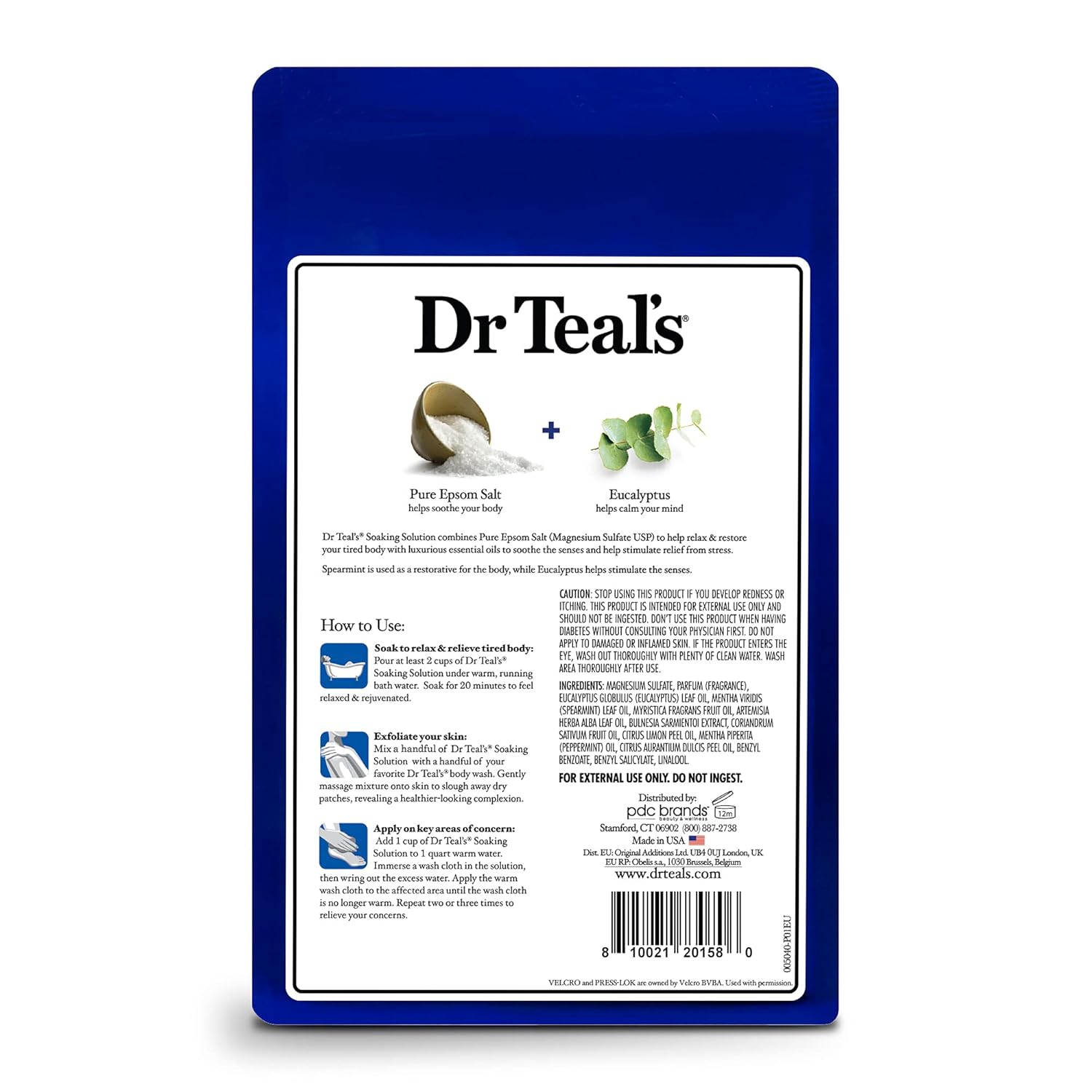 Dr Teal's Epsom Salt Soaking Solution 1.36kg