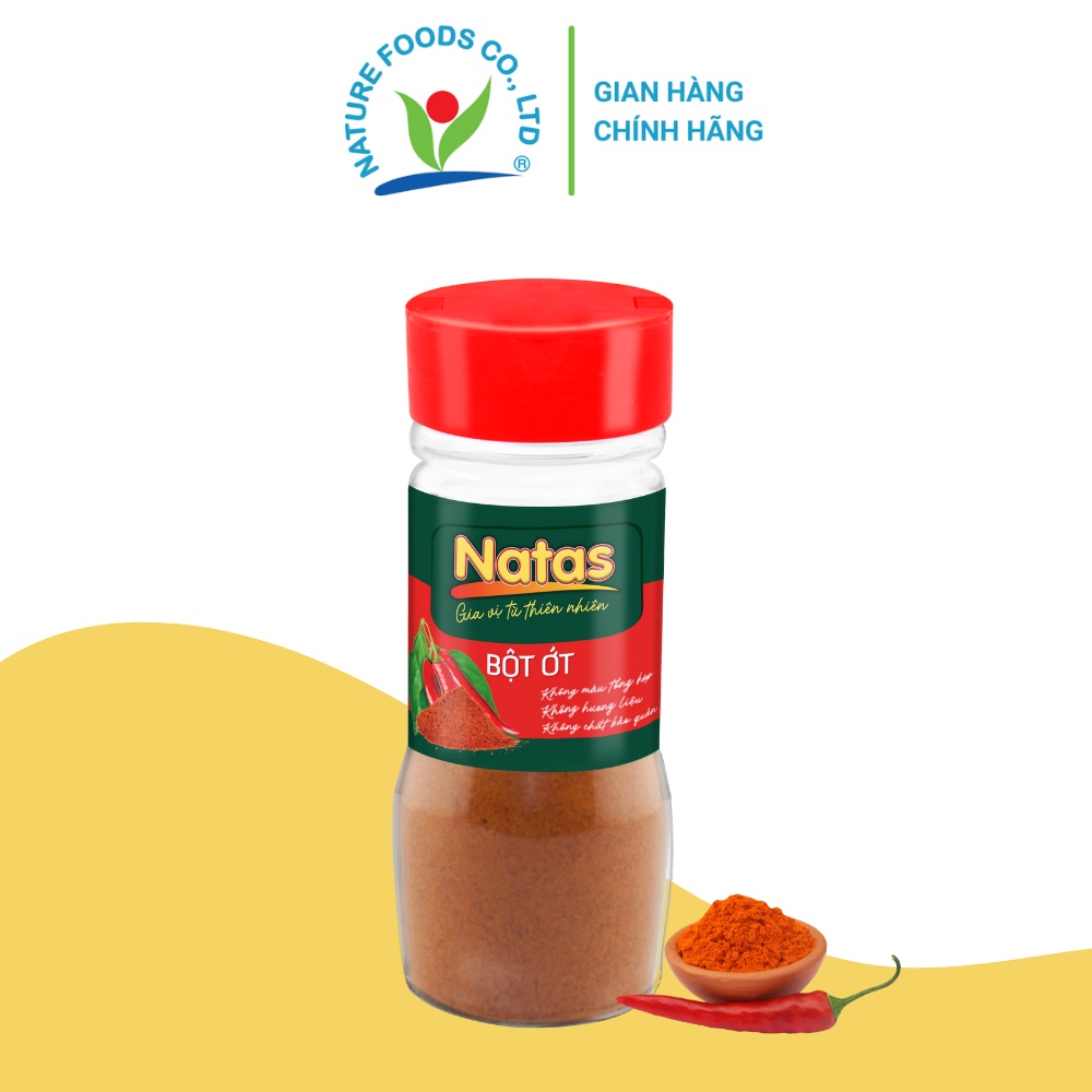 BỘT ỚT NATAS gia vị tiện dụng (hũ 45g)