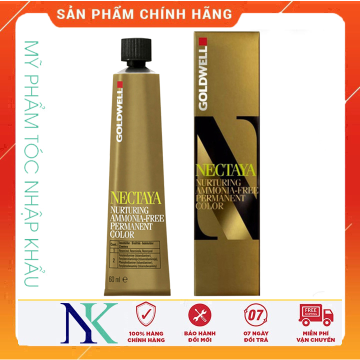 Thuốc Nhuộm Tóc Goldwell Nectaya Free Amoniac 60Ml
