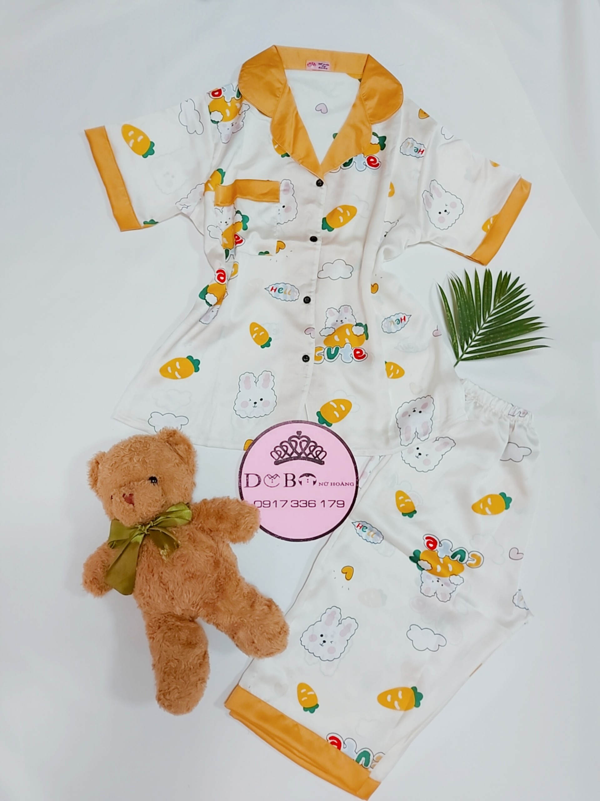 [HCM]Bộ pijama lụa satin CAO CẤP lửng cực mát