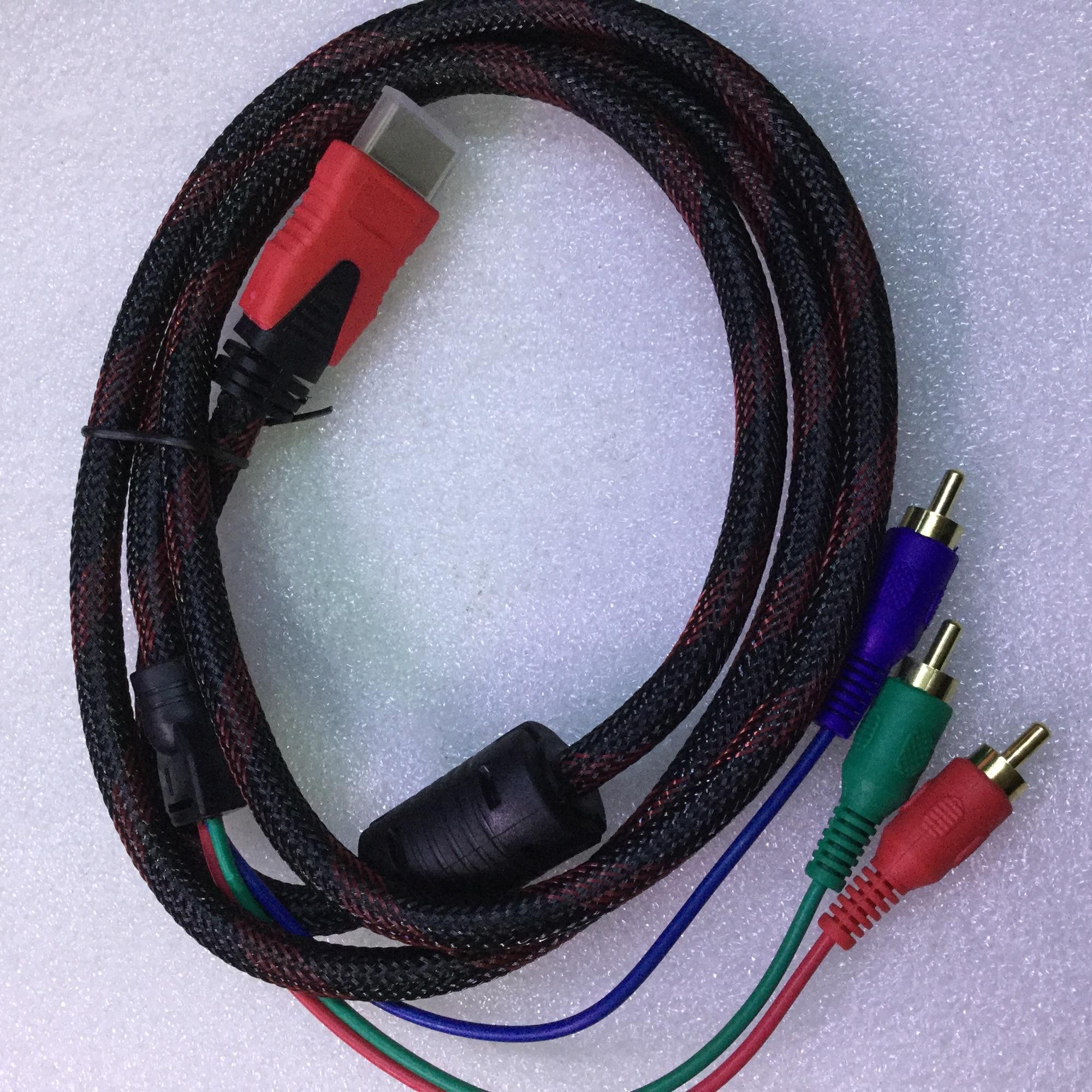 Dây cáp chống nhiễu HDMI ra 3 RCA /1.5 mét