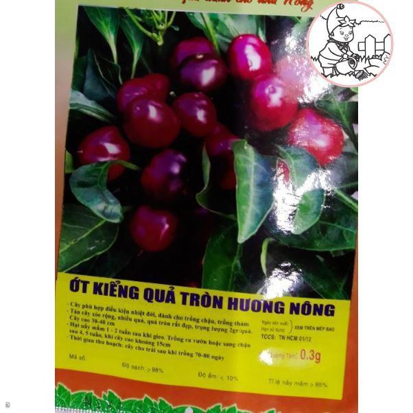 HẠT ỚT KIỂNG QUẢ TRÒN - GÓI 0,3 GRAM