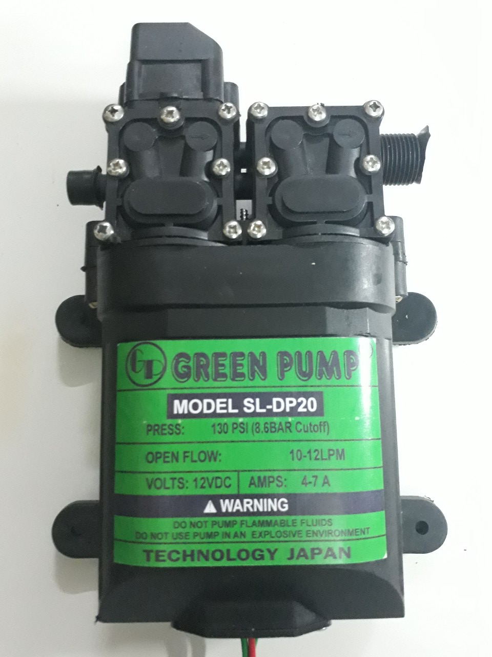 Bơm áp lực mini12v bơm đôi - Mẫu Mới 2020 - GPUMP