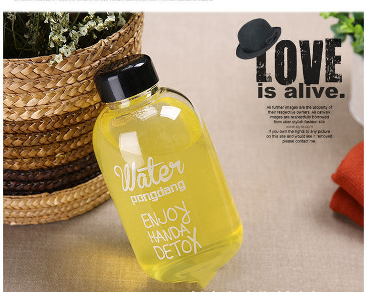 Bình đưng nước detox 1000ml kèm túi đựng xinh xắn